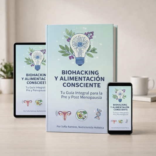 Biohacking y Alimentación Consciente, +800 recetas para la Pre y Post Menopausia + 6 Bonos Incluidos