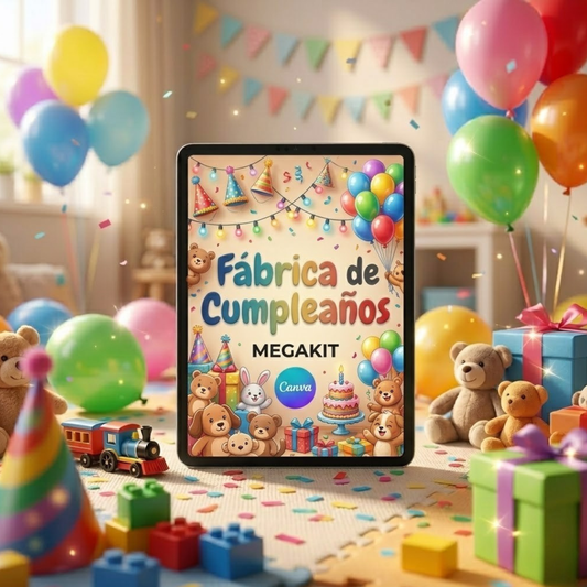 MEGAKIT Fábrica de Cumpleaños + Bonos DE REGALO