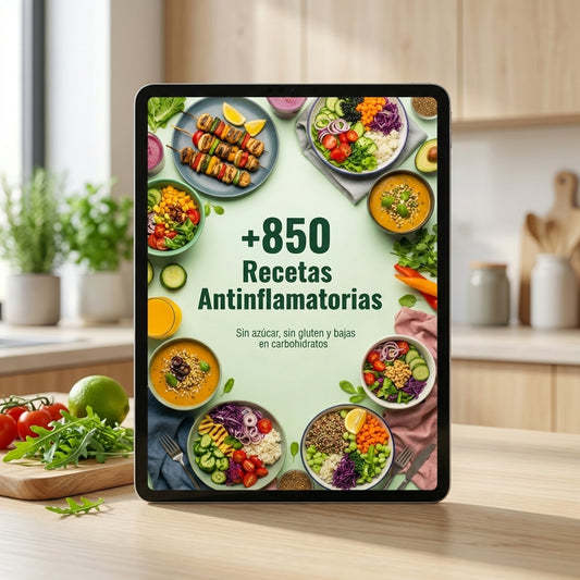 Recetario Antiinflamatorio +850 Recetas + 6 Bonus Gratis