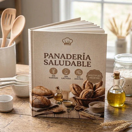 Mi Panadería Saludable, Sin Gluten, Sin Azúcares y Sin Lactosa + 12 Bonos GRATIS